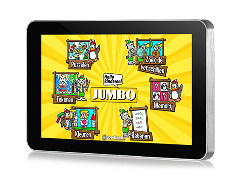 kinder touchscreen voor Jumbo supermarkt